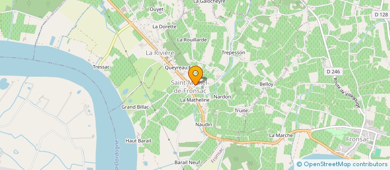 localisation de l'entreprise SCI DE LA JALOUSIE  FRONSAC