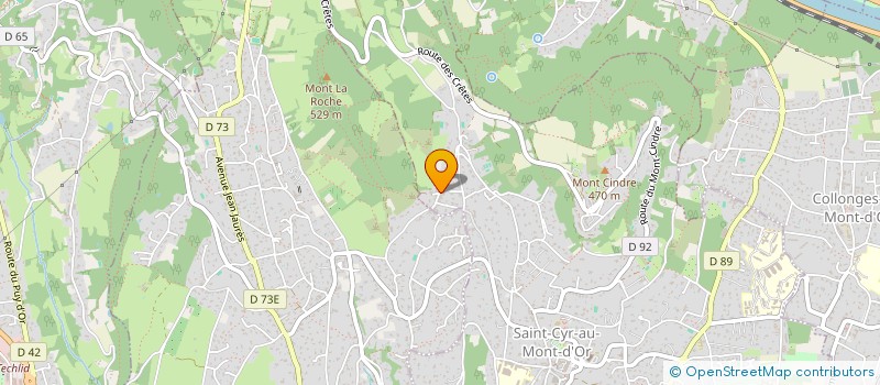 localisation de l'entreprise SCI DE LA JARDINIERE  SAINT CYR AU MONT D OR