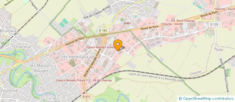 localisation de l'entreprise SCI DE LA JAROUSSE  NIORT