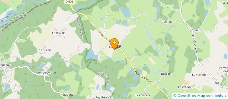 localisation de l'entreprise SCI DE LA JAURIE  LADIGNAC-LE-LONG