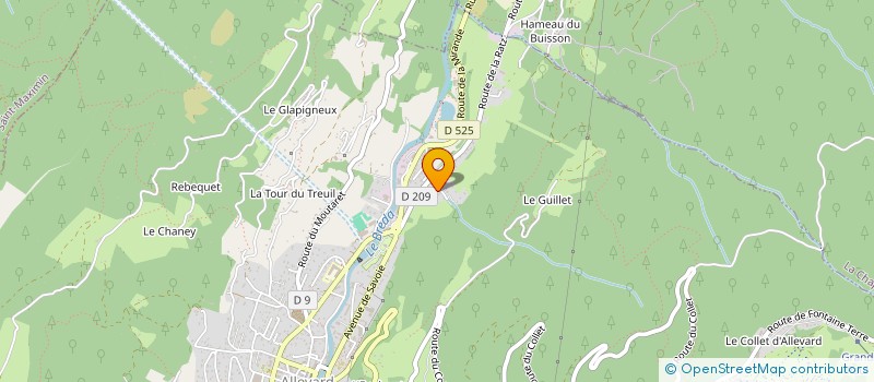 localisation de l'entreprise SCI DE LA JEANOTTE  ALLEVARD