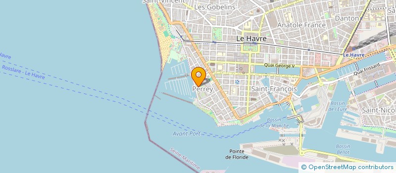 localisation de l'entreprise SCI DE LA JETEE  LE HAVRE