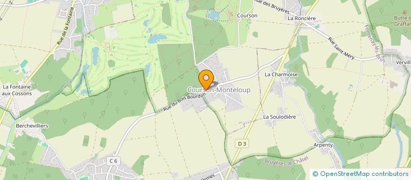 localisation de l'entreprise SCI DE LA JONQUIERE  COURSON-MONTELOUP