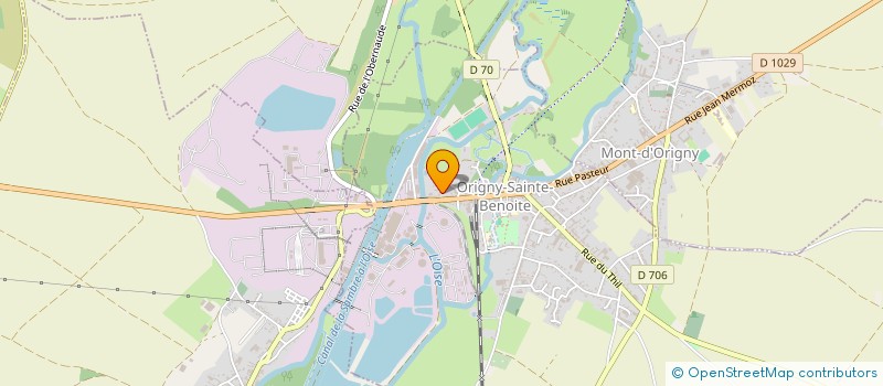 localisation de l'entreprise SCI DE LA JONQUILLE  ORIGNY-SAINTE-BENOITE