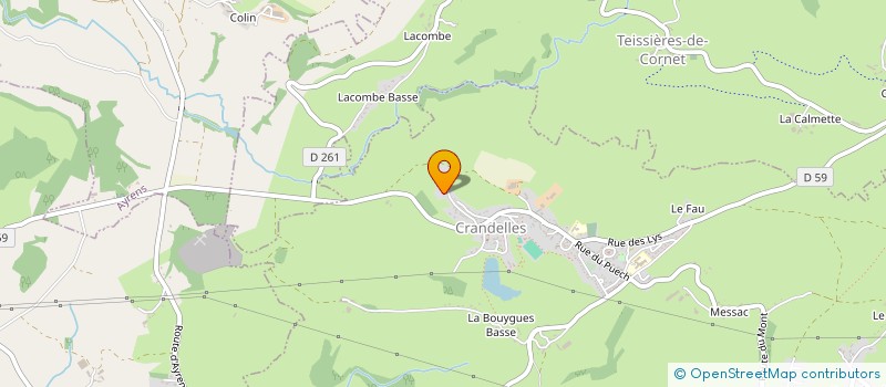 localisation de l'entreprise SCI DE LA JORDANNE à CRANDELLES