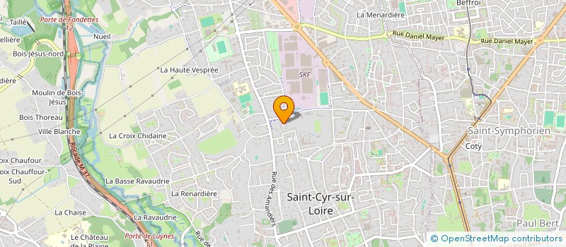 localisation de l'entreprise SCI DE LA JOSSERAYE  SAINT-CYR-SUR-LOIRE