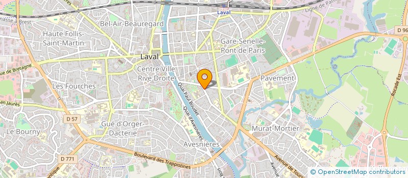 localisation de l'entreprise SCI DE LA JOUVE  LAVAL