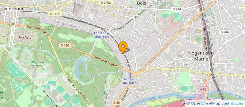 localisation de l'entreprise SCI DE LA JUSTICE à NOGENT-SUR-MARNE