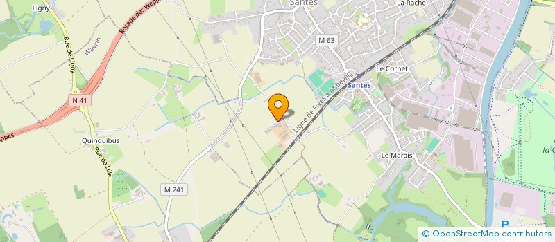 localisation de l'entreprise SCI DE LA LACHERIE  SANTES