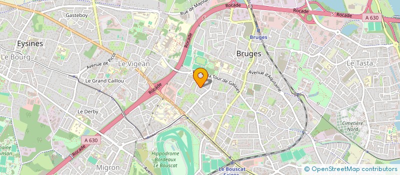 localisation de l'entreprise SCI DE LA LAGUNE  BRUGES