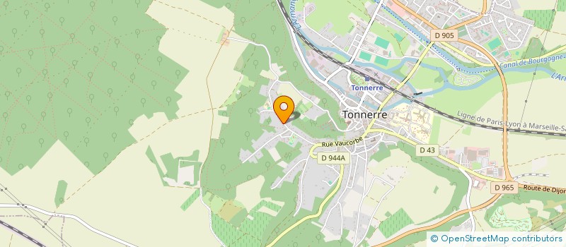 localisation de l'entreprise SCI DE LA LAME VIERGE  TONNERRE