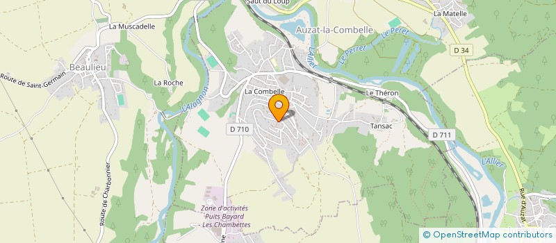 localisation de l'entreprise SCI DE LA LAMPISTERIE  AUZAT-LA-COMBELLE