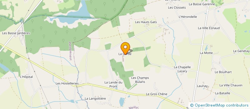 localisation de l'entreprise SCI DE LA LANDE  MEILLAC