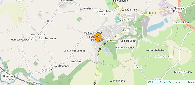 localisation de l'entreprise SCI DE LA LANDE  BRIX