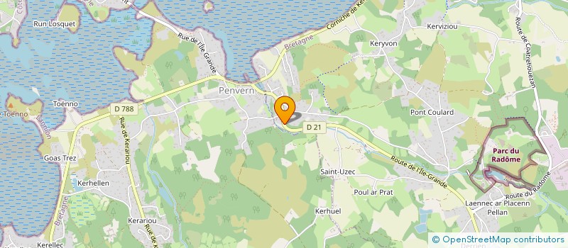 localisation de l'entreprise SCI DE LA LANDE  PLEUMEUR-BODOU