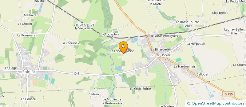 localisation de l'entreprise SCI DE LA LANDE  SAINT-BROLADRE