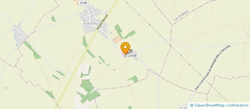 localisation de l'entreprise SCI DE LA LANDE  FRESNEY