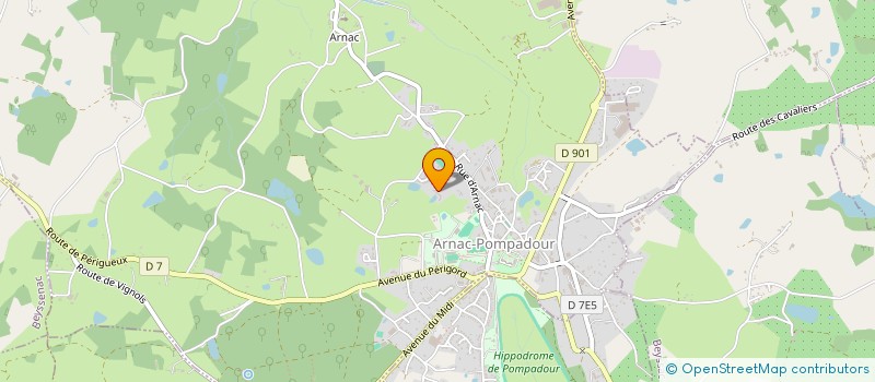 localisation de l'entreprise SCI DE LA LANDE  ARNAC-POMPADOUR