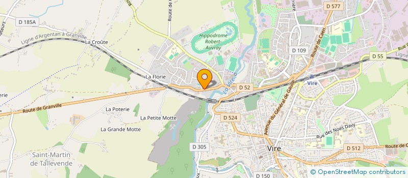 localisation de l'entreprise SCI DE LA LANDE  VIRE-NORMANDIE