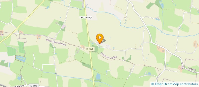 localisation de l'entreprise SCI DE LA LANDE  LA JAILLE-YVON