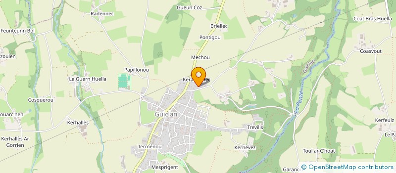 localisation de l'entreprise SCI DE LA LANDE  GUICLAN