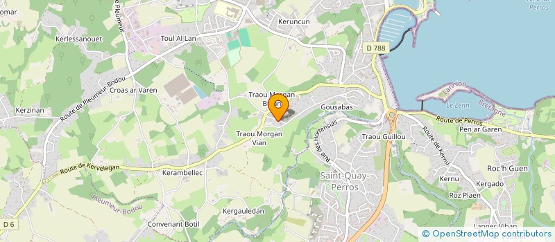 localisation de l'entreprise SCI DE LA LANDE  PERROS-GUIREC