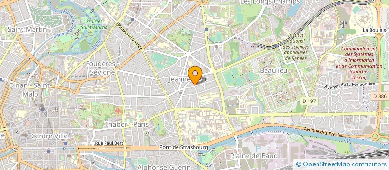 localisation de l'entreprise SCI DE LA LANDE AMAURY  RENNES