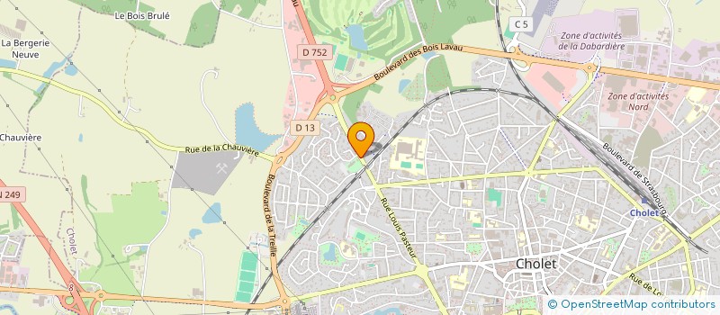 localisation de l'entreprise SCI DE LA LANDE DE BOISSY à CHOLET