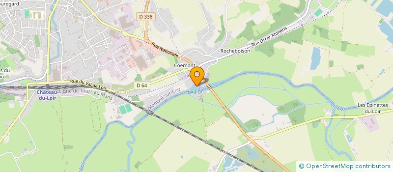 localisation de l'entreprise SCI DE LA LANDE DE VIHIERS  MONTVAL-SUR-LOIR