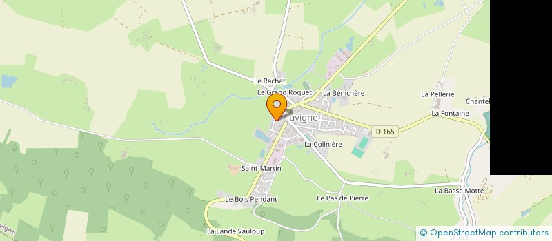 localisation de l'entreprise SCI DE LA LANDE DES CHEVAUX  JUVIGNE