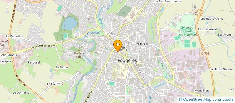 localisation de l'entreprise SCI DE LA LANDE DES ESSARTS  FOUGERES