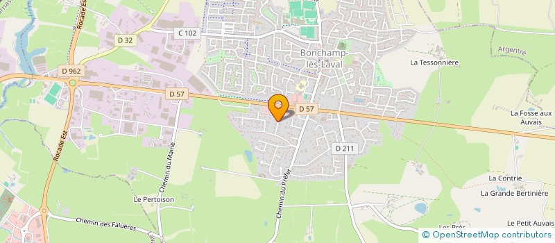 localisation de l'entreprise SCI DE LA LANDE DU MANEGUEN  BONCHAMP-LES-LAVAL