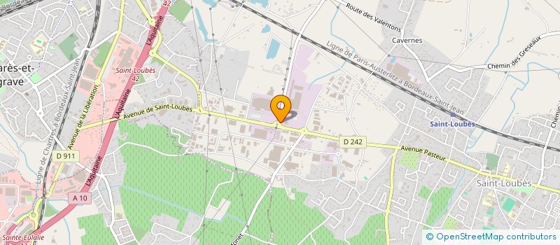 localisation de l'entreprise SCI DE LA LANDE ET DES GENETS  SAINT-LOUBES