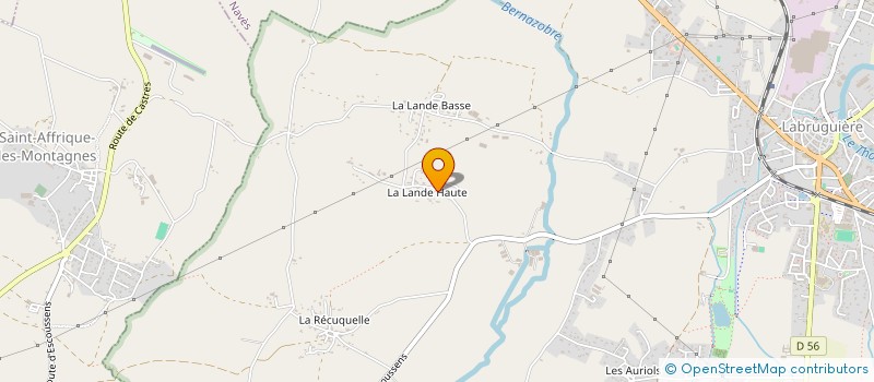 localisation de l'entreprise SCI DE LA LANDE HAUTE  LABRUGUIERE