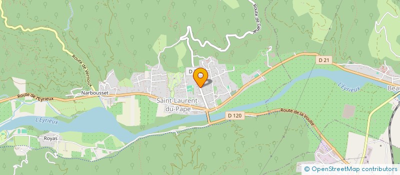 localisation de l'entreprise SCI DE LA LANGOUETTE  SAINT-LAURENT-DU-PAPE