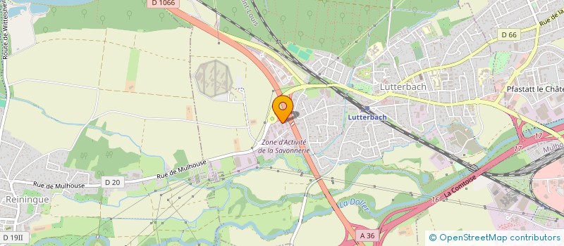 localisation de l'entreprise SCI DE LA LANTERNE  LUTTERBACH