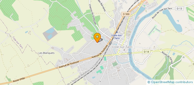 localisation de l'entreprise SCI DE LA LAQUE à LISLE-SUR-TARN