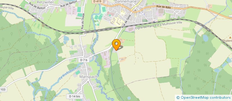 localisation de l'entreprise SCI DE LA LARGUE  DANNEMARIE