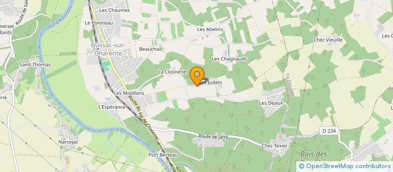 localisation de l'entreprise SCI DE LA LASKA  BUSSAC-SUR-CHARENTE