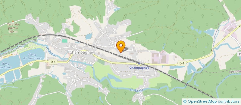 localisation de l'entreprise SCI DE LA LAURENCIE  CHAMPAGNEY