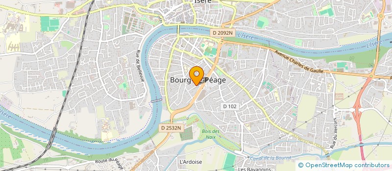 localisation de l'entreprise SCI DE LA LAUZE  BOURG-DE-PEAGE