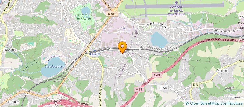 localisation de l'entreprise SCI DE LA LAVANDE à BIARRITZ