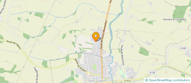 localisation de l'entreprise SCI DE LA LEZE  MONTAUT