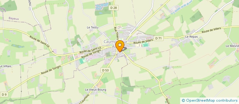 localisation de l'entreprise SCI DE LA LIBERATION  CAUMONT-SUR-AURE