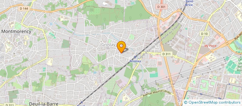 localisation de l'entreprise SCI DE LA LIBERATION  GROSLAY