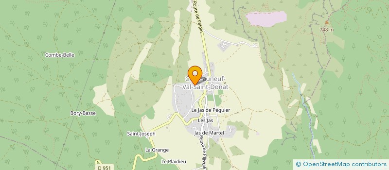 localisation de l'entreprise SCI DE LA LIBERATION  CHATEAUNEUF-VAL-SAINT-DONAT