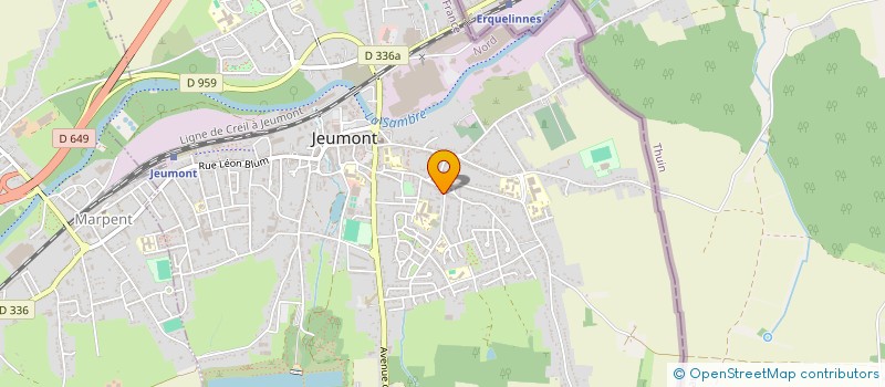 localisation de l'entreprise SCI DE LA LIBERATION  JEUMONT