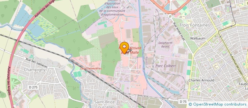 localisation de l'entreprise SCI DE LA LIBERTE  SAINT-BRICE-COURCELLES