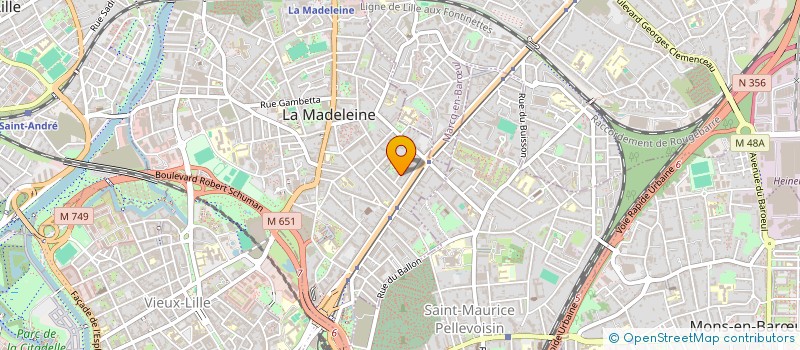 localisation de l'entreprise SCI DE LA LIBERTE à LA MADELEINE