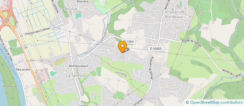 localisation de l'entreprise SCI DE LA LIBERTE  CARIGNAN-DE-BORDEAUX